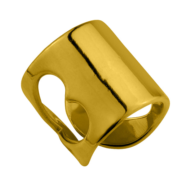 Δαχτυλίδι Από Ορείχαλκο Επιχρυσωμένο 24Κ Με Καρδιά KPF38630
