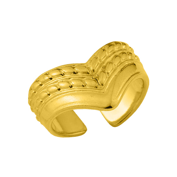 Δαχτυλίδι Από Ορείχαλκο Επιχρυσωμένο 24K KPF30266