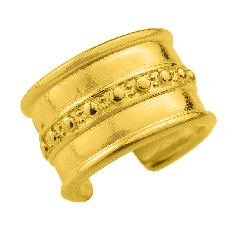 Δαχτυλίδι Από Ορείχαλκο Επιχρυσωμένο KPF34244 - Kosmimatakia
