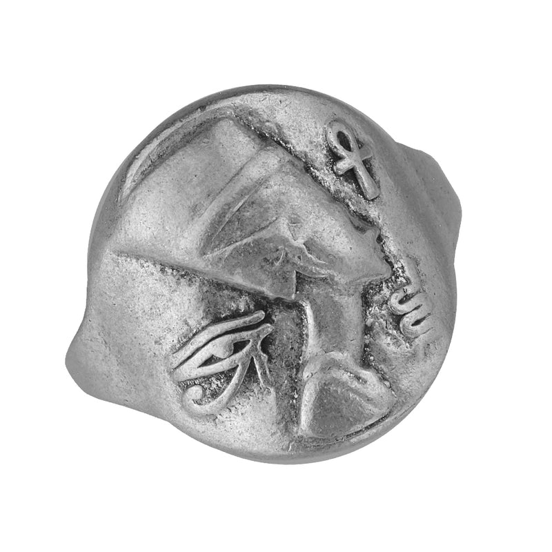 Δαχτυλίδι Από Ορείχαλκο Με Τη Νεφερτίτη KPF38509 - Kosmimatakia