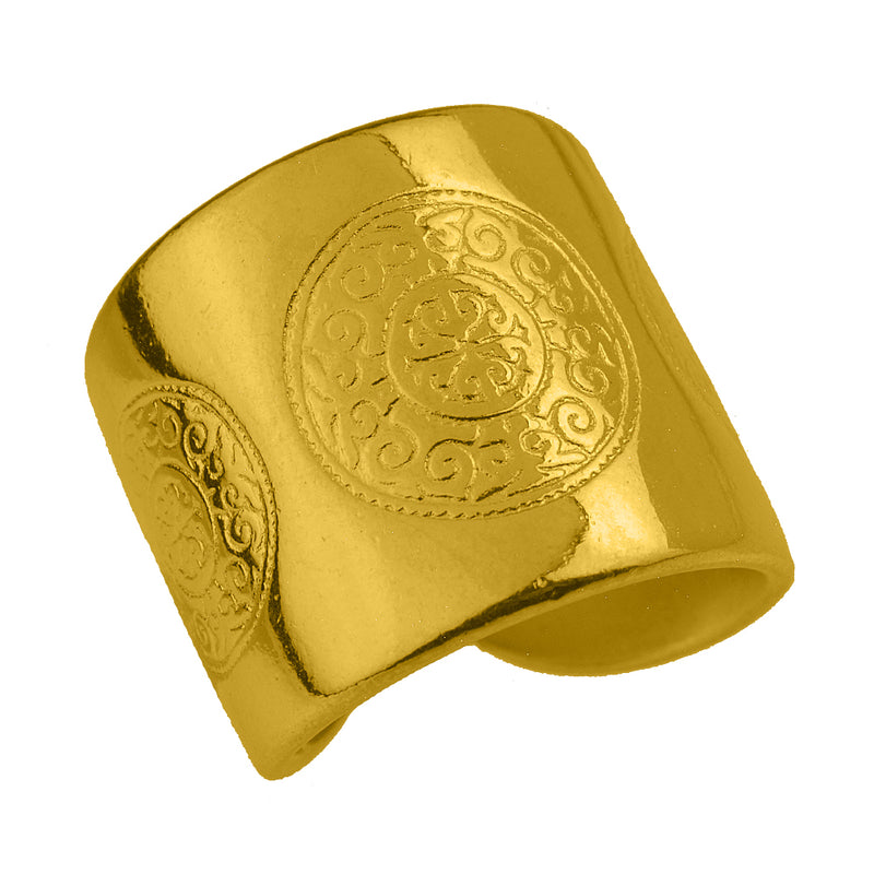 Δαχτυλίδι Από Ορείχαλκο Επιχρυσωμένο KPF38549 - Kosmimatakia