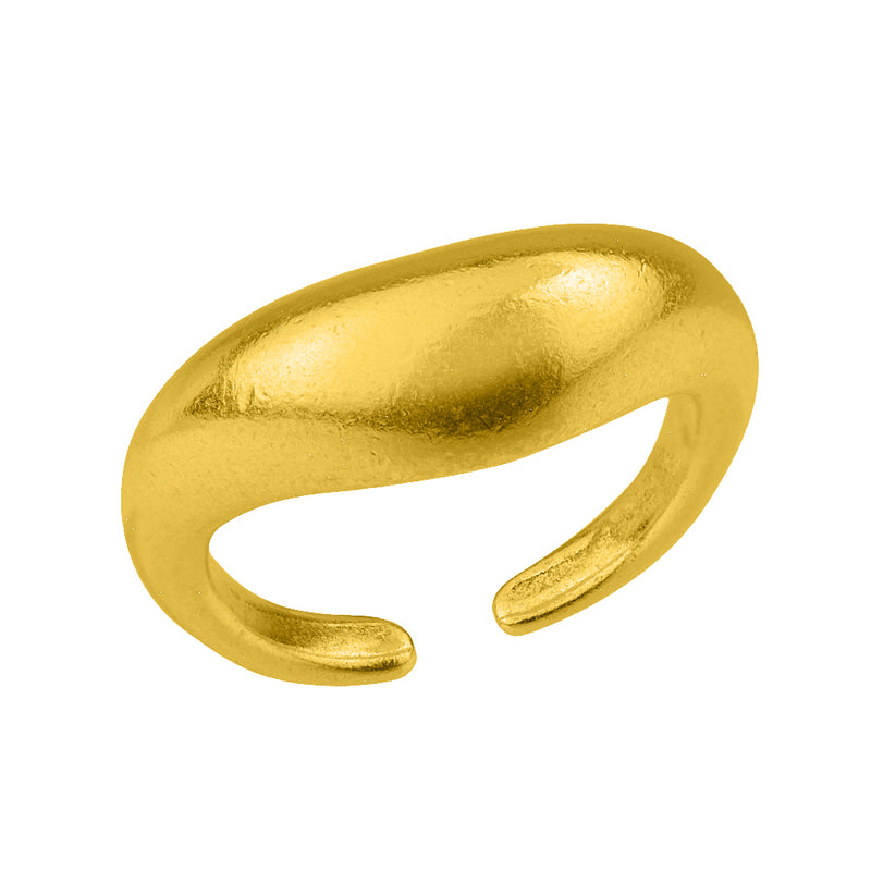 Δαχτυλίδι Από Ορείχαλκο Επιχρυσωμένο KPF38552 - Kosmimatakia