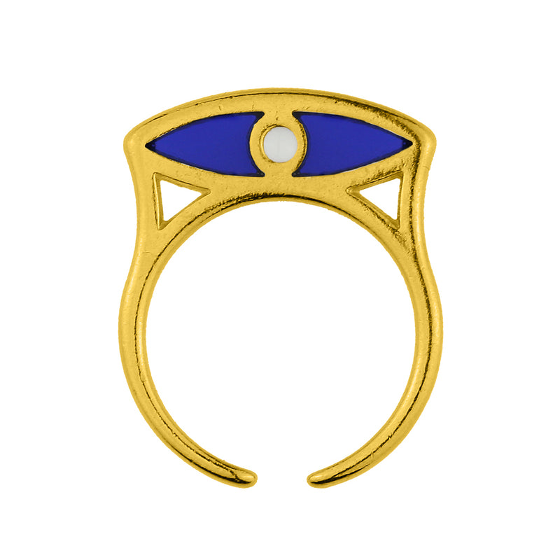 Δαχτυλίδι Από Ορείχαλκο Επιχρυσωμένο 24Κ Ματάκι KPF38594