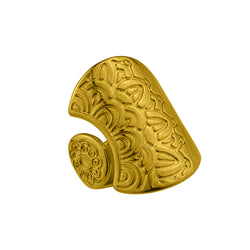 Δαχτυλίδι Από Ορείχαλκο Επιχρυσωμένο 24Κ Mandala PF38642