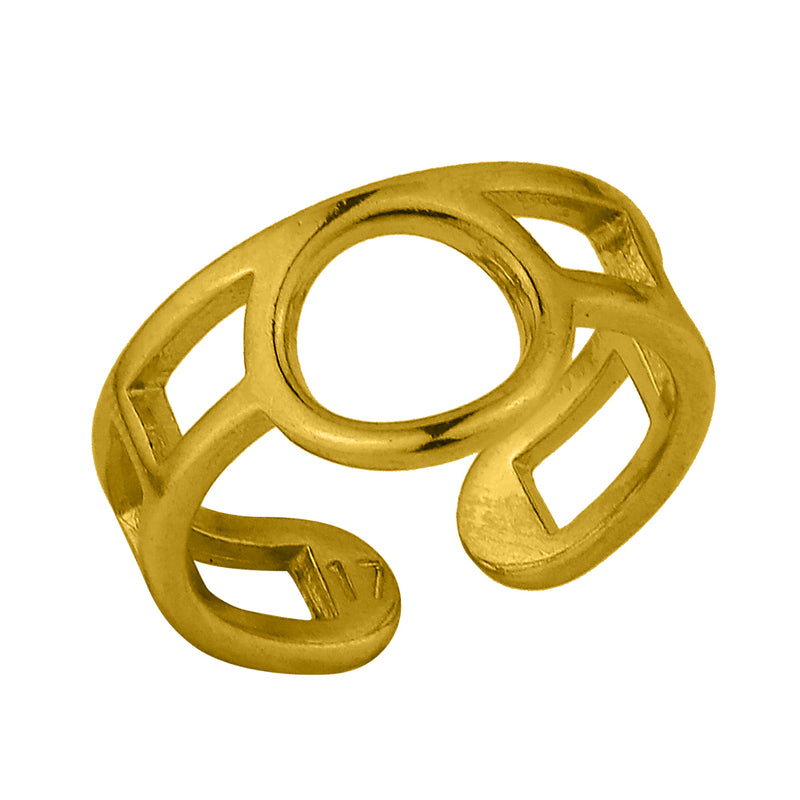 Δαχτυλίδι Από Ορείχαλκο Επιχρυσωμένο 24Κ KPF38668