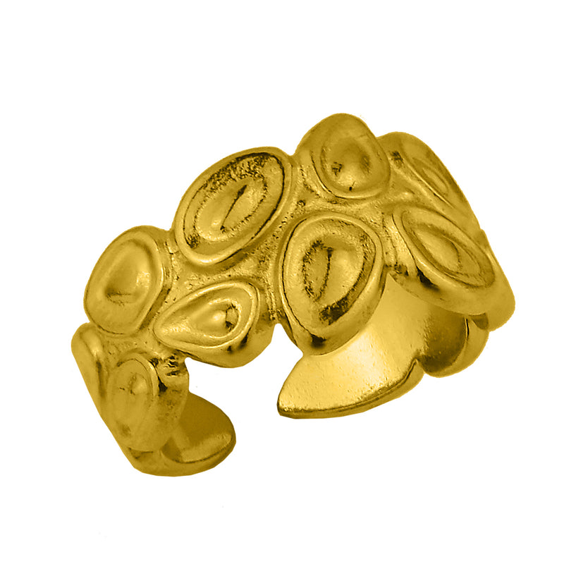 Δαχτυλίδι Από Ορείχαλκο Επιχρυσωμένο 24Κ KPF38672