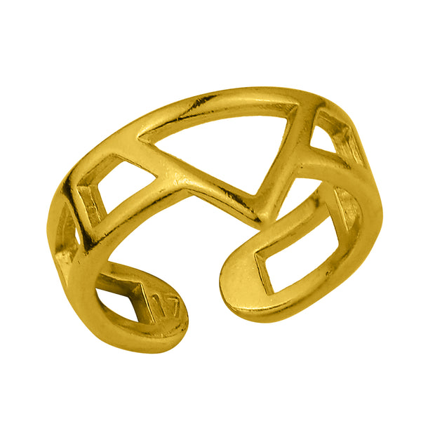 Δαχτυλίδι Από Ορείχαλκο Επιχρυσωμένο 24Κ KPF38676