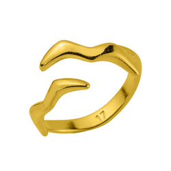 Δαχτυλίδι Από Ορείχαλκο Επιχρυσωμένο 24Κ Γλάροι ΚPF38735