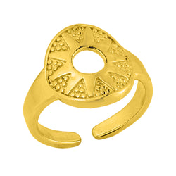 Δαχτυλίδι Από Ορείχαλκο Επιχρυσωμένο 24Κ KPF38745