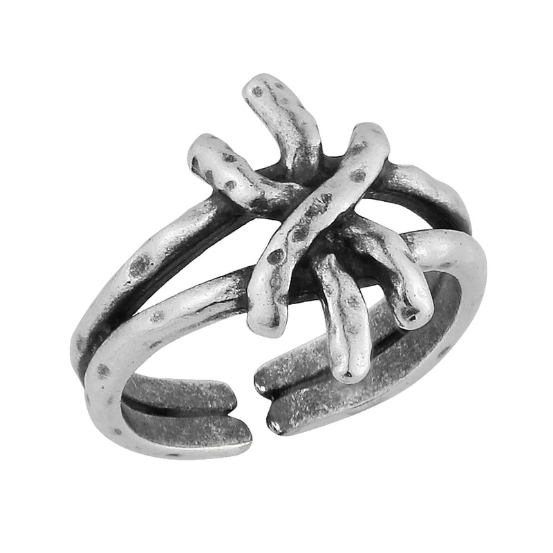 Δαχτυλίδι Από Ορείχαλκο Επαργυρωμένο KPF38750