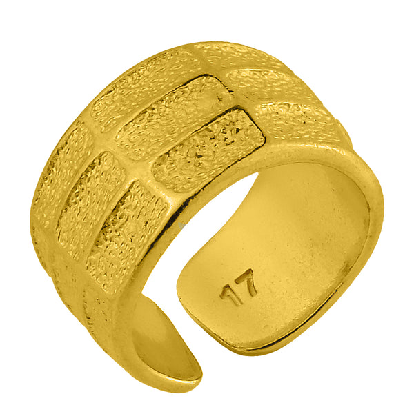 Δαχτυλίδι Από Ορείχαλκο Επιχρυσωμένο 24Κ KPF38765