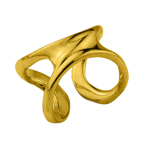 Δαχτυλίδι Από Ορείχαλκο Επιχρυσωμένο 24Κ KPF38784