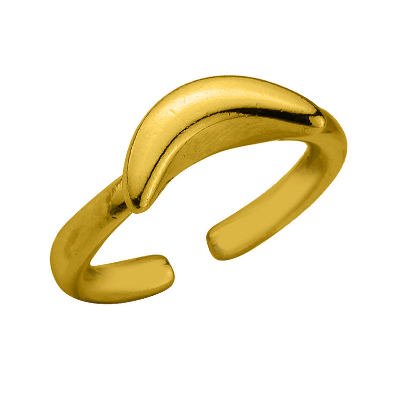 Δαχτυλίδι Από Ορείχαλκο Επιχρυσωμένο 24Κ Boomerang KPF38792