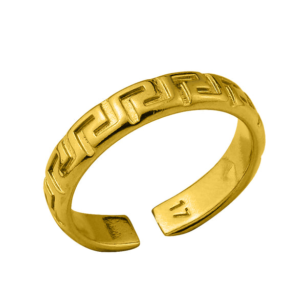 Δαχτυλίδι Από Ορείχαλκο Επιχρυσωμένο 24Κ Μαίανδροι KPF38794