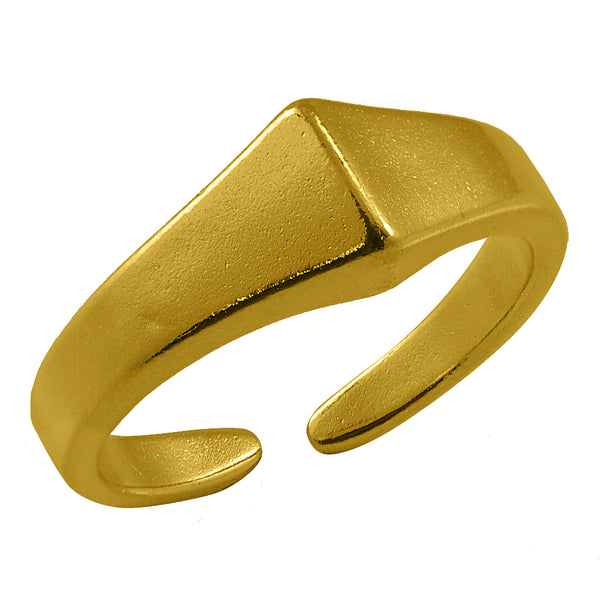 Δαχτυλίδι Από Ορείχαλκο Επιχρυσωμένο 24Κ KPF39929 - Kosmimatakia