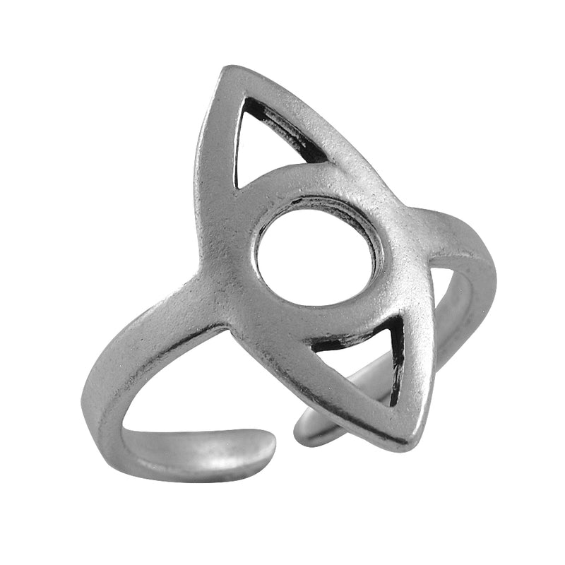 Δαχτυλίδι Από Ορείχαλκο Επαργυρωμένο Μάτι KPF39936 - Kosmimatakia