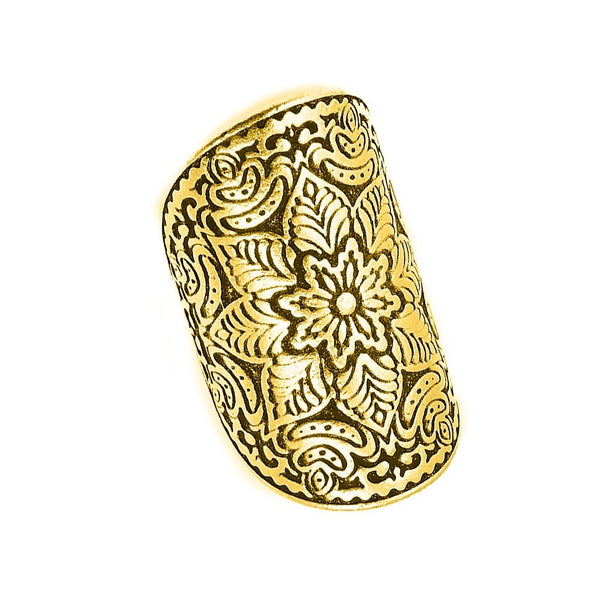 Δαχτυλίδι Από Ορείχαλκο Επιχρυσωμένο 24Κ Mandala KPF39955 - Kosmimatakia