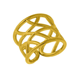 Δαχτυλίδι Από Ορείχαλκο Επιχρυσωμένο 24Κ KPF39963 - Kosmimatakia